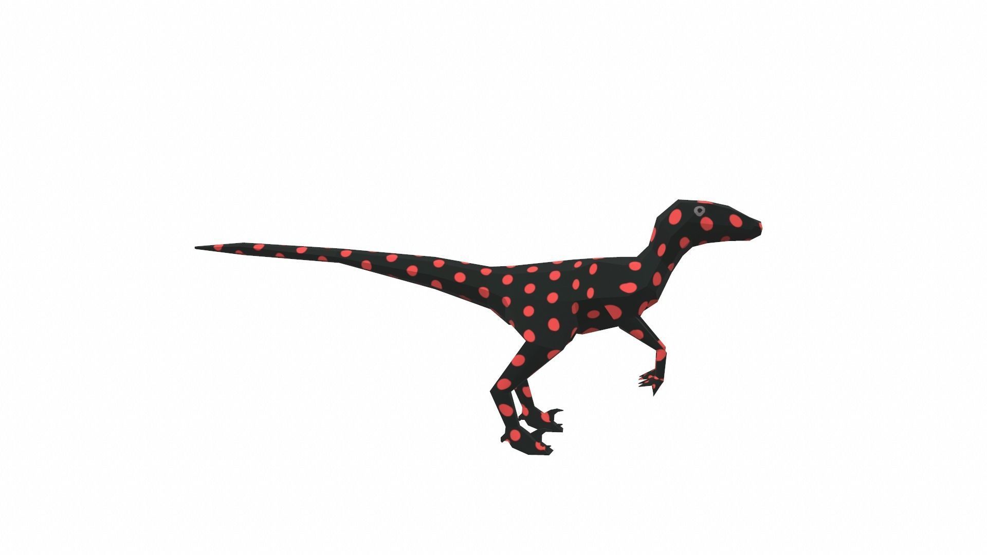 Dinosaur Cartoon - 02 Low-poly 3D model_2