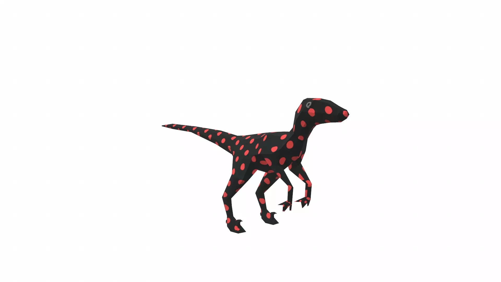Dinosaur Cartoon - 02 Low-poly 3D model_0