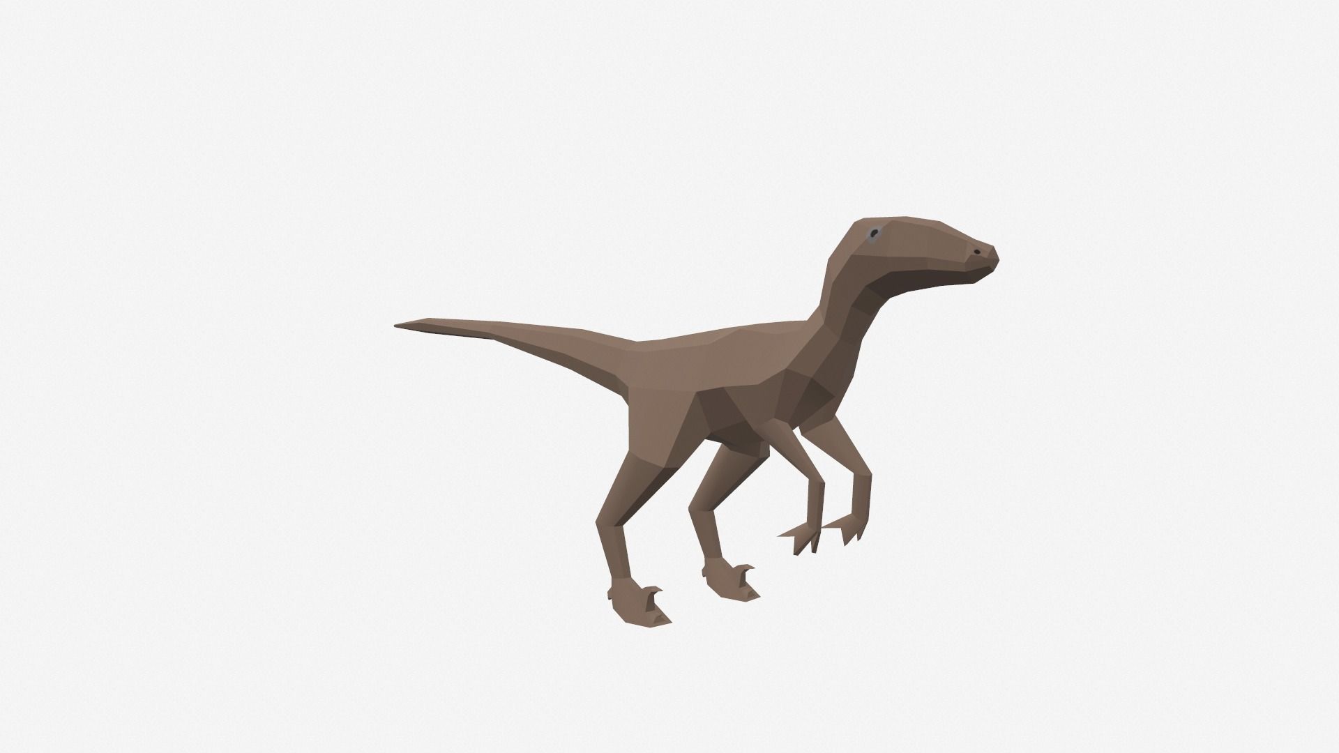 Dinosaur Cartoon - 04 Low-poly 3D model_13