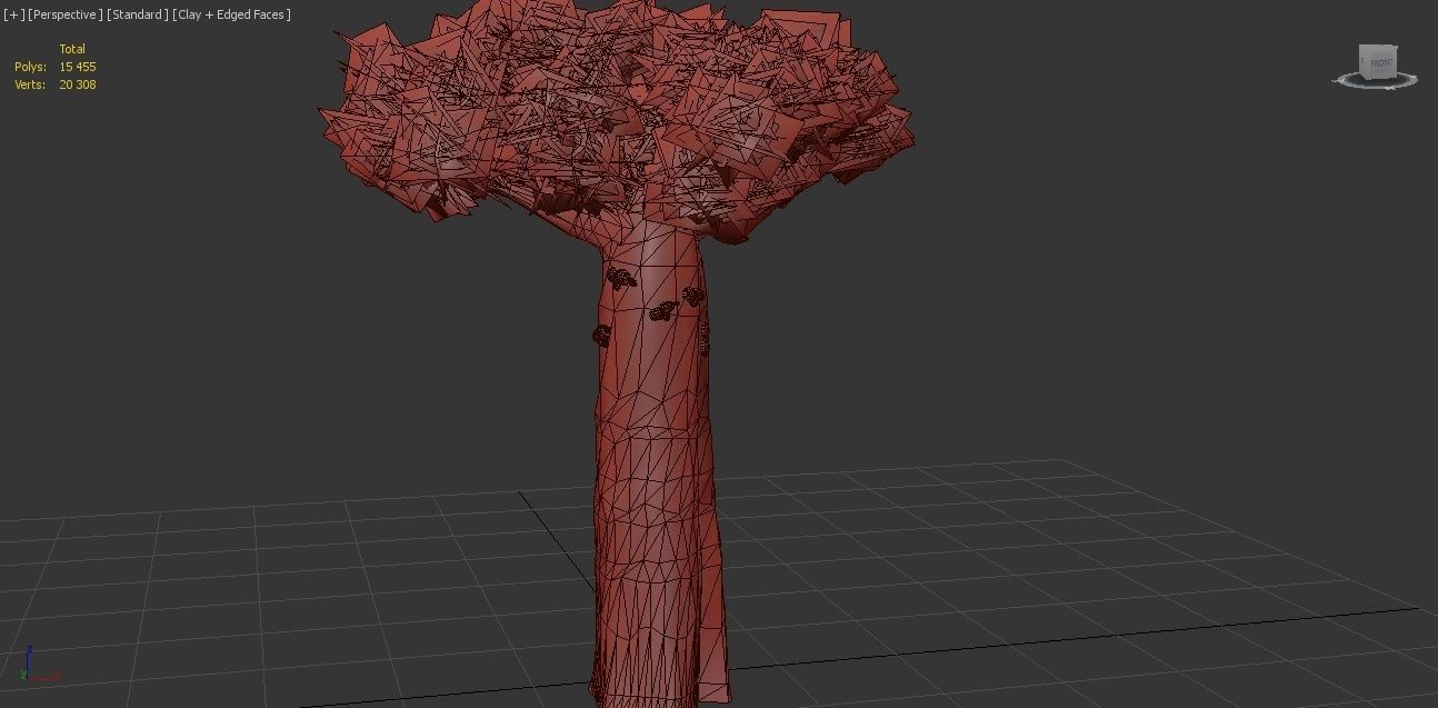 Madagascar Baobab Tree Low-poly 3D model_5