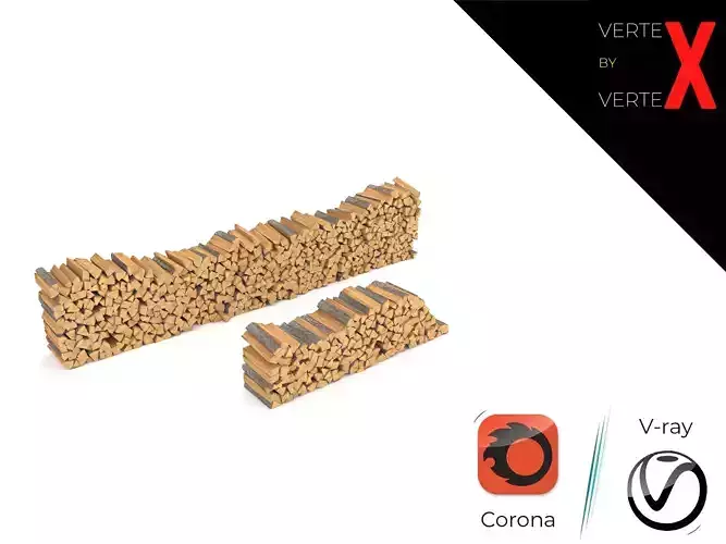 Firewood pile of logs