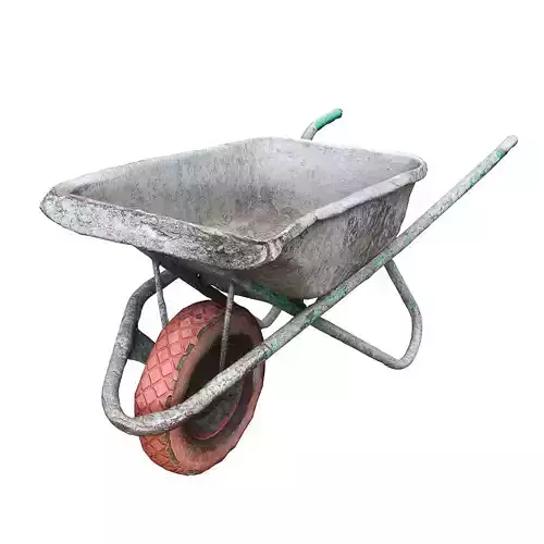 Ultra realistic  Wheelbarrow Low-poly 3D model