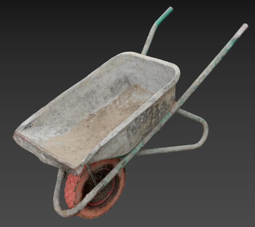Ultra realistic Wheelbarrow Low-poly 3D model_11