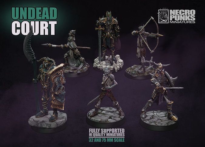 UNDEAD COURT set 3D print model