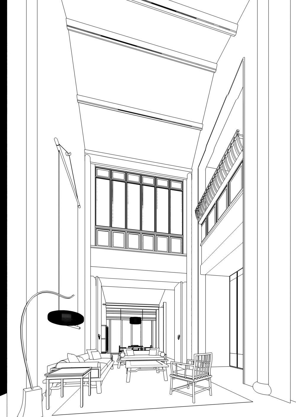 chinese hotel bedroom suite 3D model_9