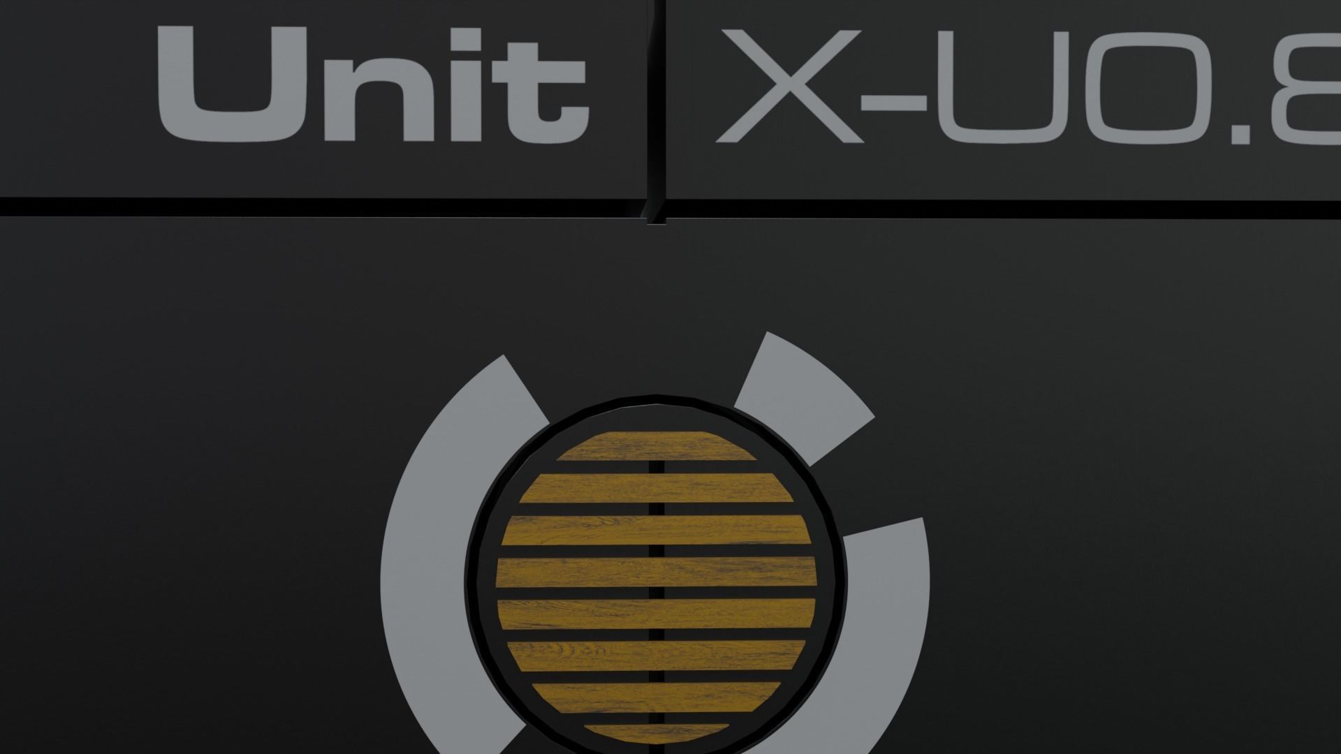 Hard Surface Sci-Fi Box with Decals Low-poly 3D model_5