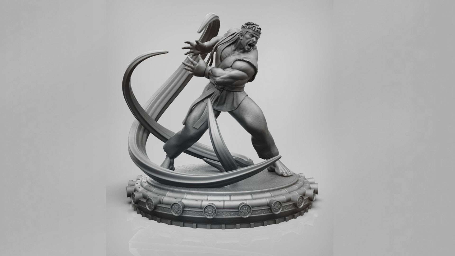 Ryu - Street Fighter Fan Art 3D Printable