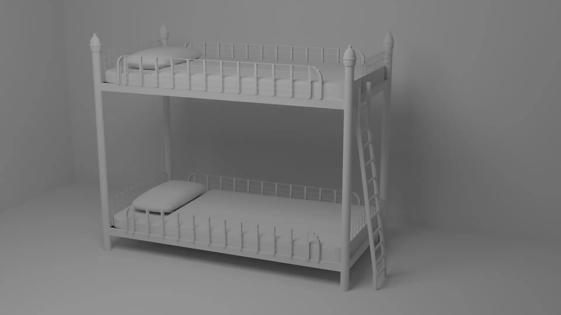 Bunk Bed 3D model_0