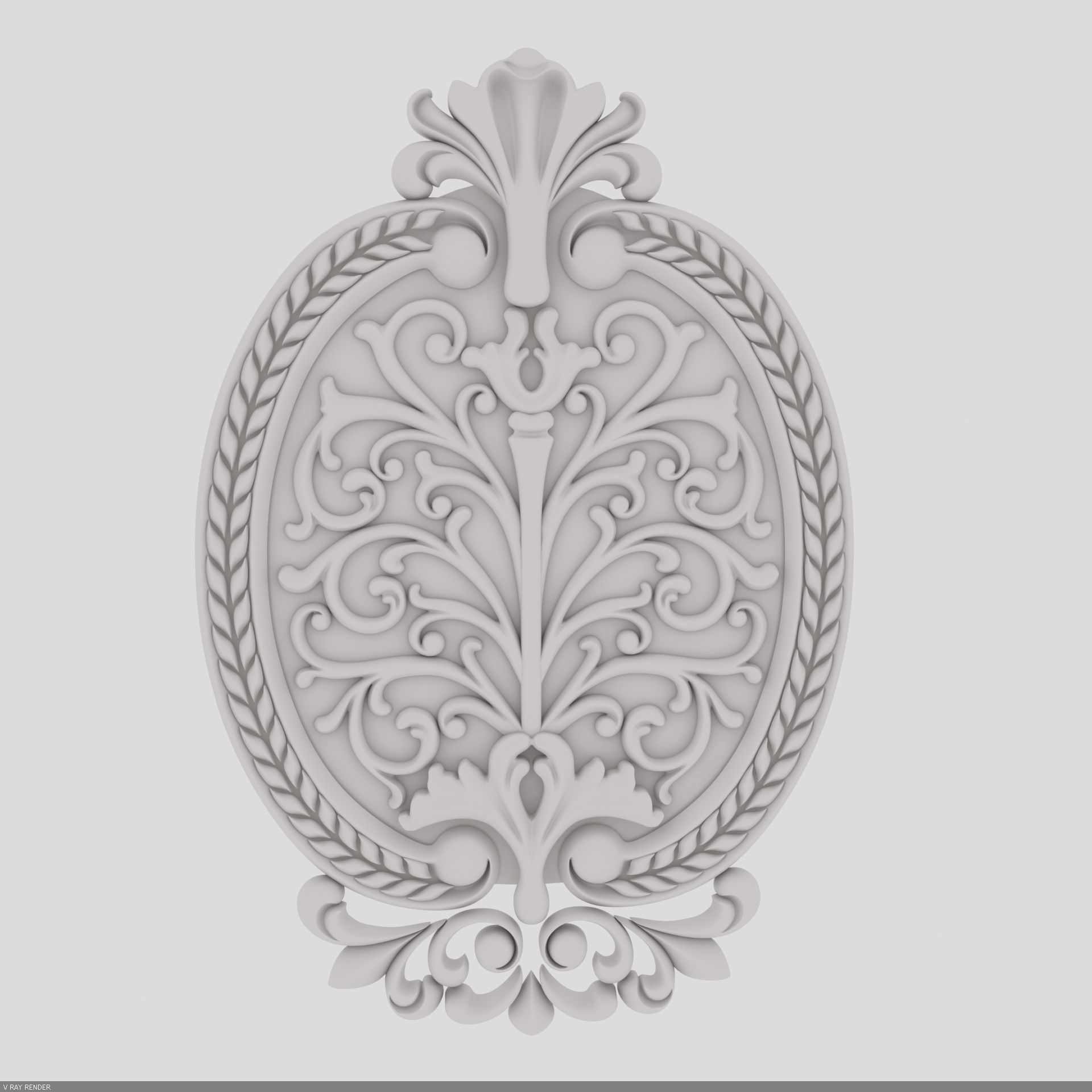 3d print ornate medallion 3D print model_3