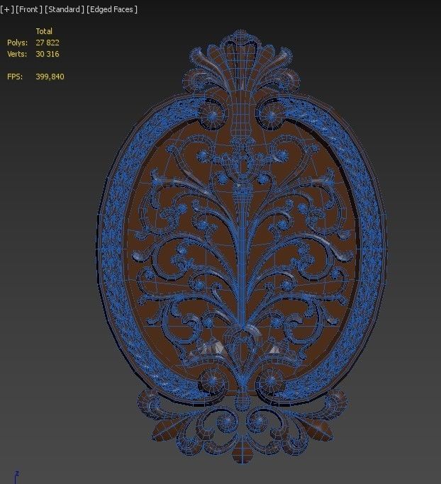 3d print ornate medallion 3D print model_4