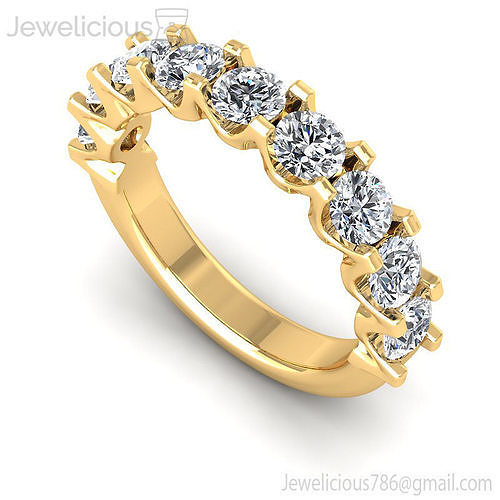 Jewelicious-1476-Ring gold diamond eternity ring