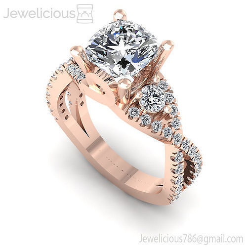 Jewelicious-1440-Ring rose gold engagement ring with diamonds