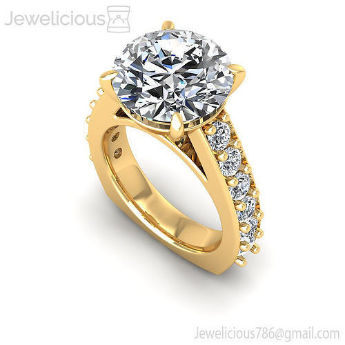 Jewelicious-1420-Ring round diamond engagement ring