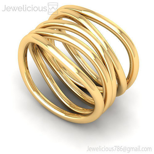 Jewelicious-1370-Ring sterling silver twisted band ring