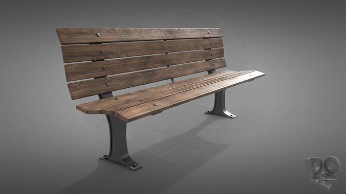 Bench park 3D model