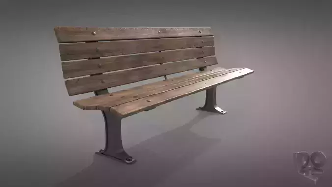 Bench park 3D model