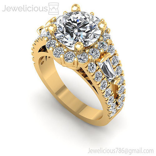 Jewelicious-1306-Ring gold engagement ring with diamonds