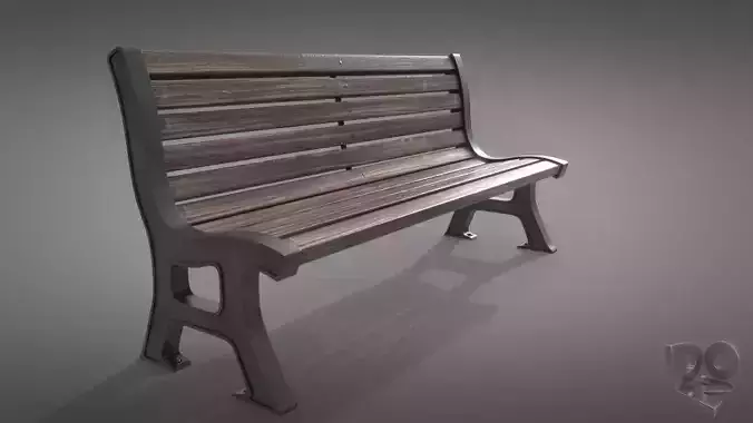 Bench park 3D model
