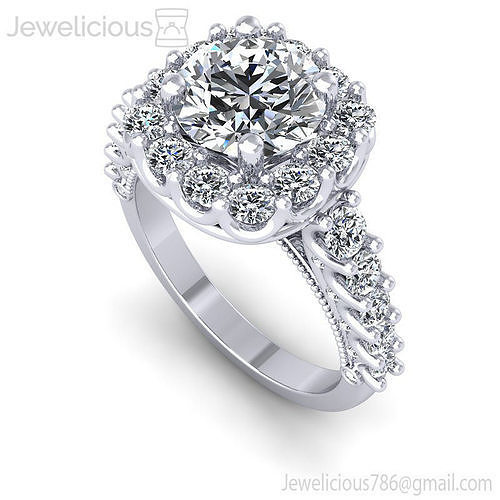 Jewelicious-1231-Ring halo diamond engagement ring