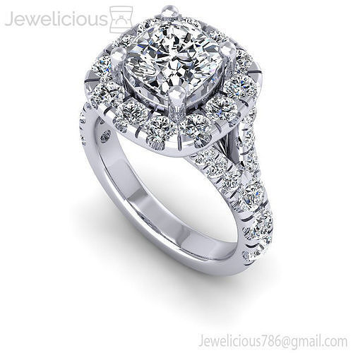 Jewelicious-1230-Ring rose gold diamond halo engagement ring