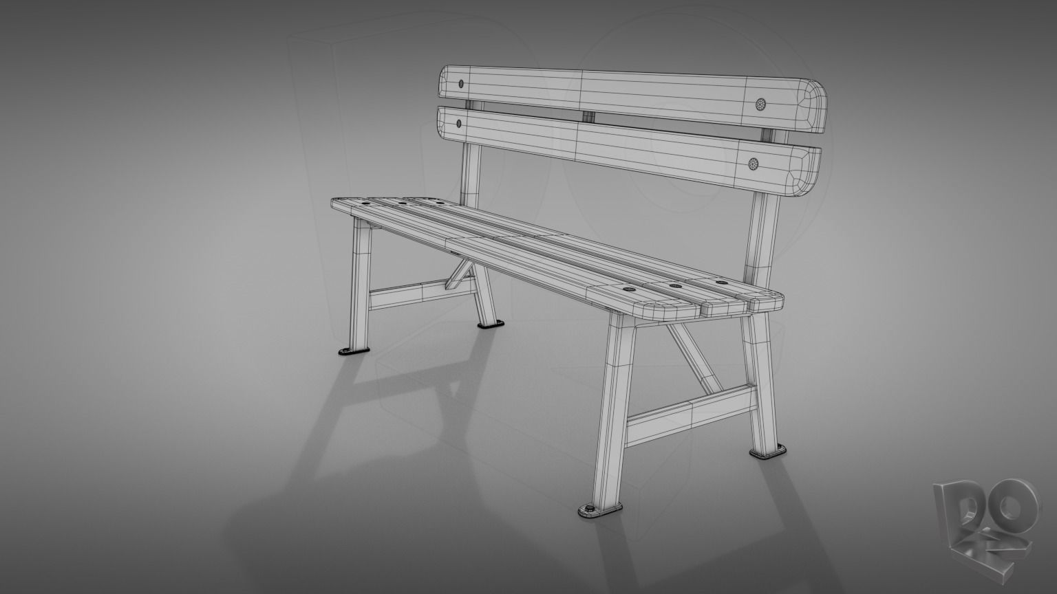Benches bench 3D Model Collection_16