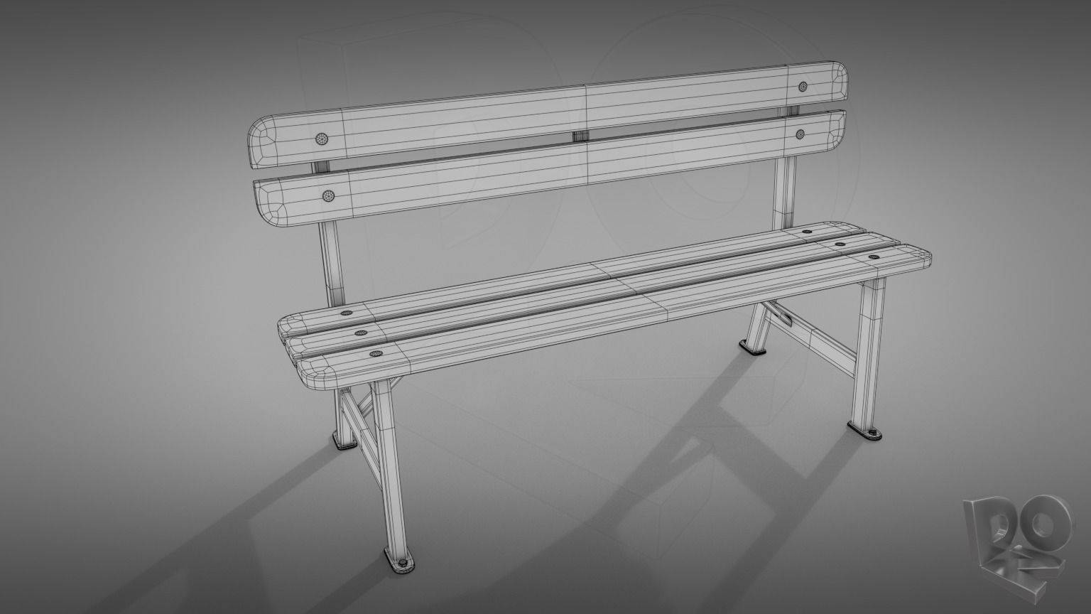 Benches bench 3D Model Collection_18