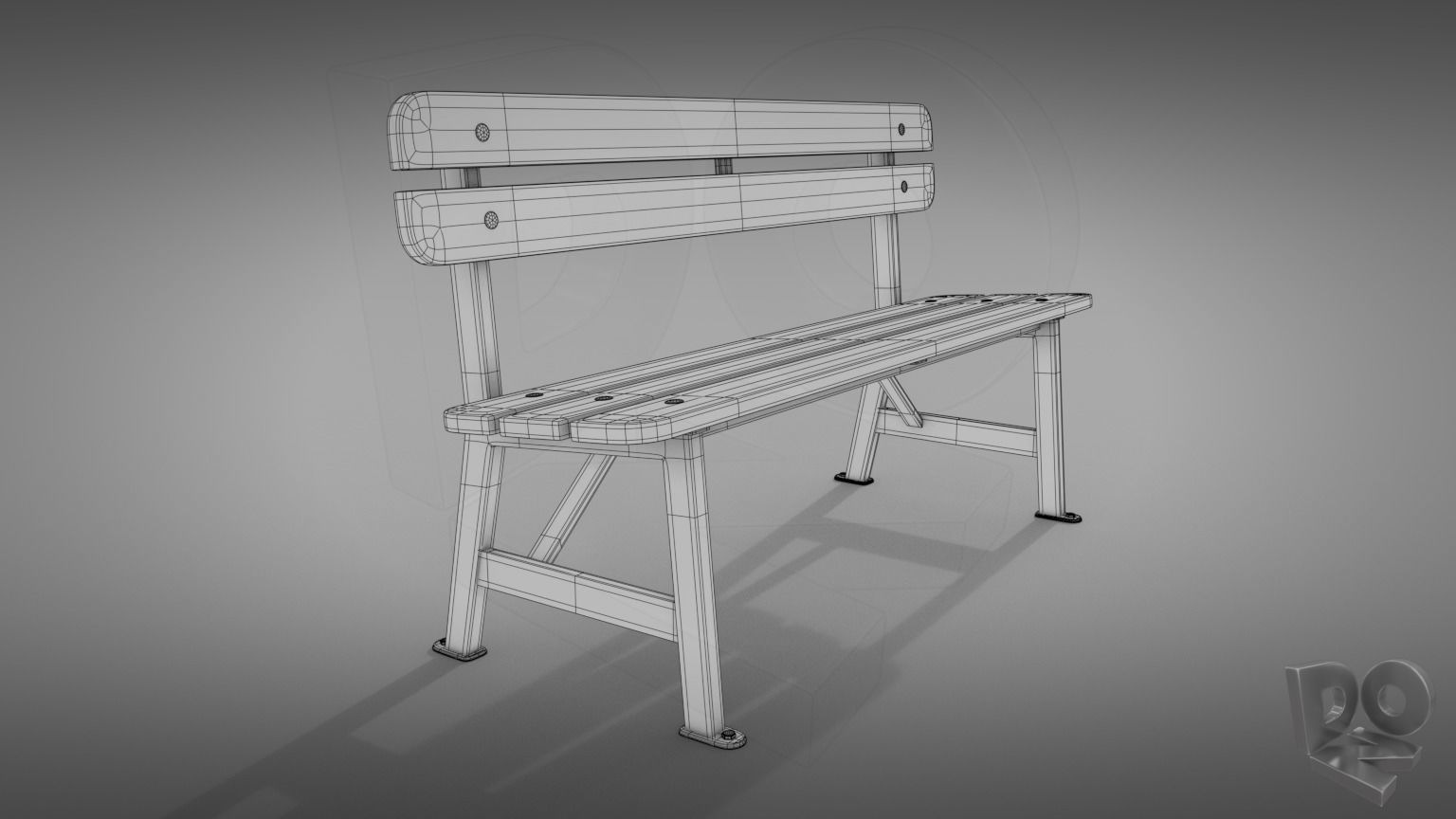 Benches bench 3D Model Collection_6