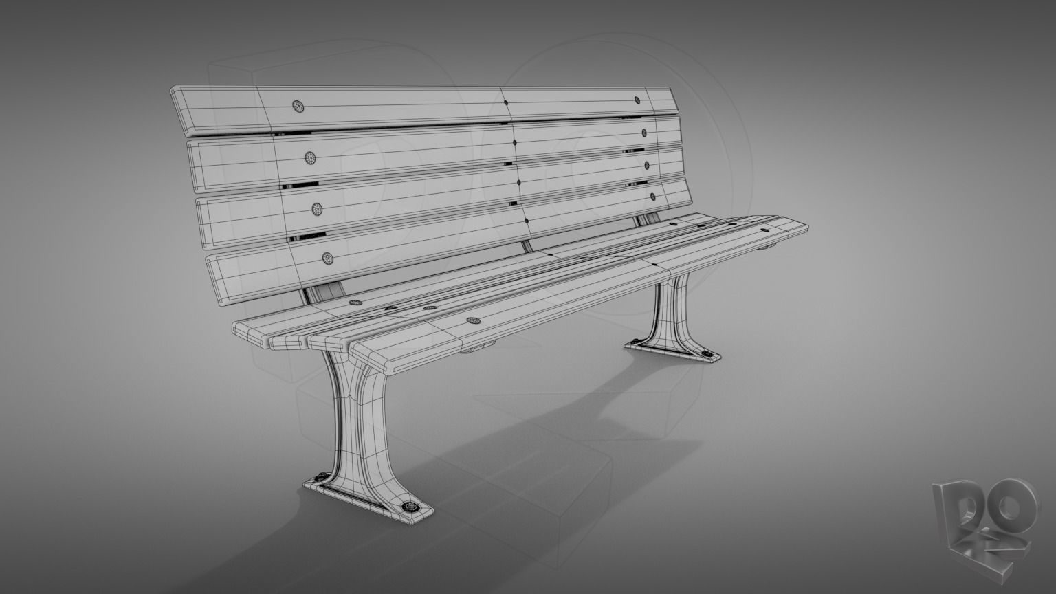 Benches bench 3D Model Collection_2