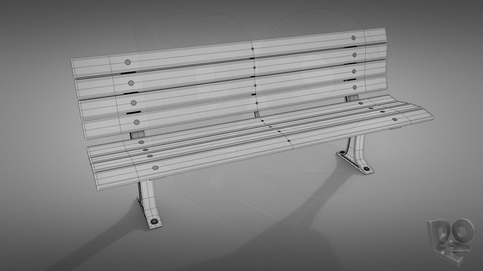 Benches bench 3D Model Collection_10