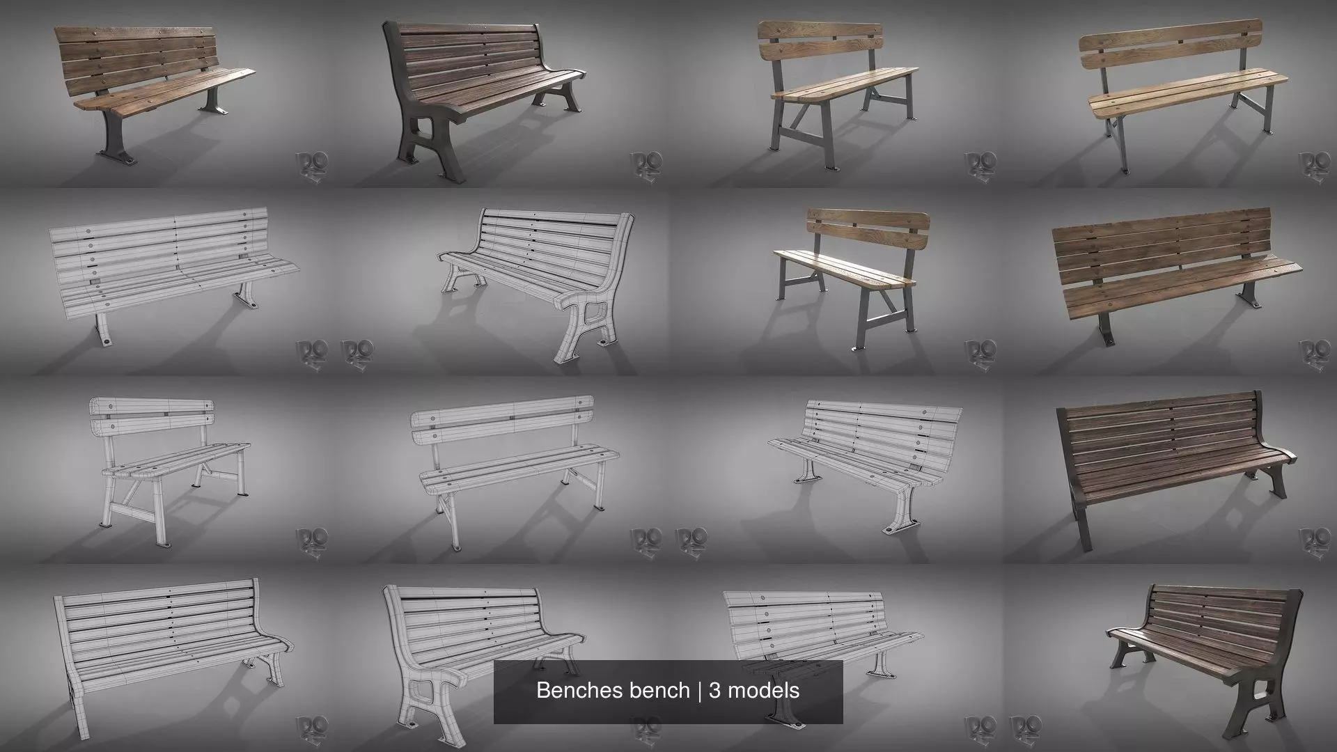 Benches bench 3D Model Collection_0