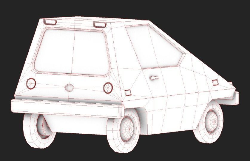Sebring-Vanguard Citicar 1976 Low-poly 3D model_8