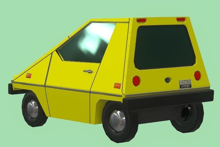 Sebring-Vanguard Citicar 1976 Low-poly 3D model_5