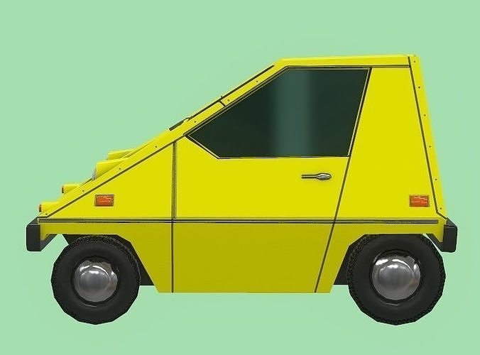 Sebring-Vanguard Citicar 1976 Low-poly 3D model 4