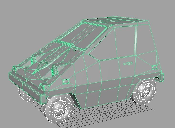 Sebring-Vanguard Citicar 1976 Low-poly 3D model_10