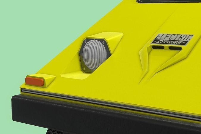 Sebring-Vanguard Citicar 1976 Low-poly 3D model 6