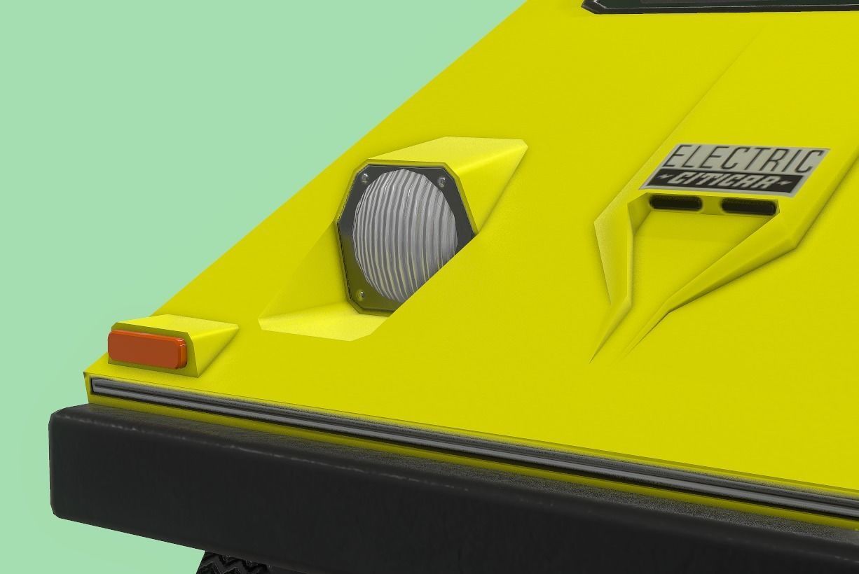 Sebring-Vanguard Citicar 1976 Low-poly 3D model_6