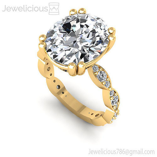 Jewelicious-1123-Ring oval cut diamond engagement ring in rose gold
