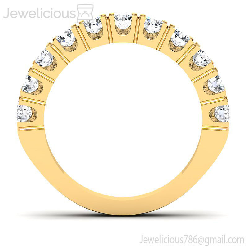 Jewelicious-1847-Ring rose gold wedding band with round diamonds 3D print model_9