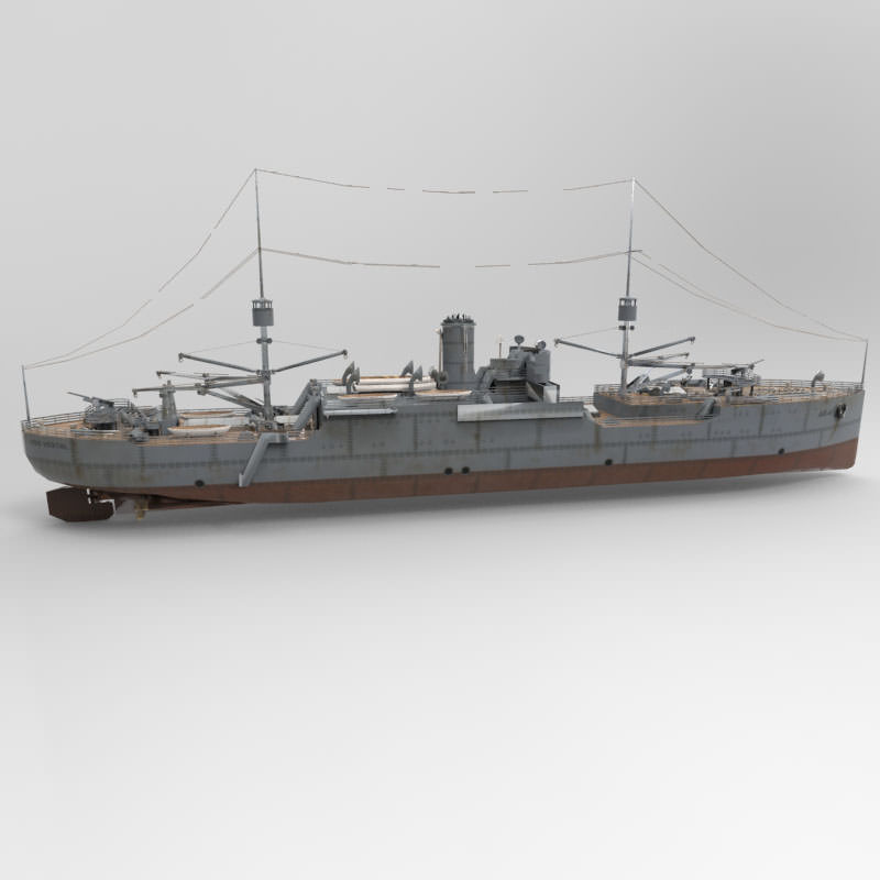 USS Vestal in obj and 3ds formats 3D model_4