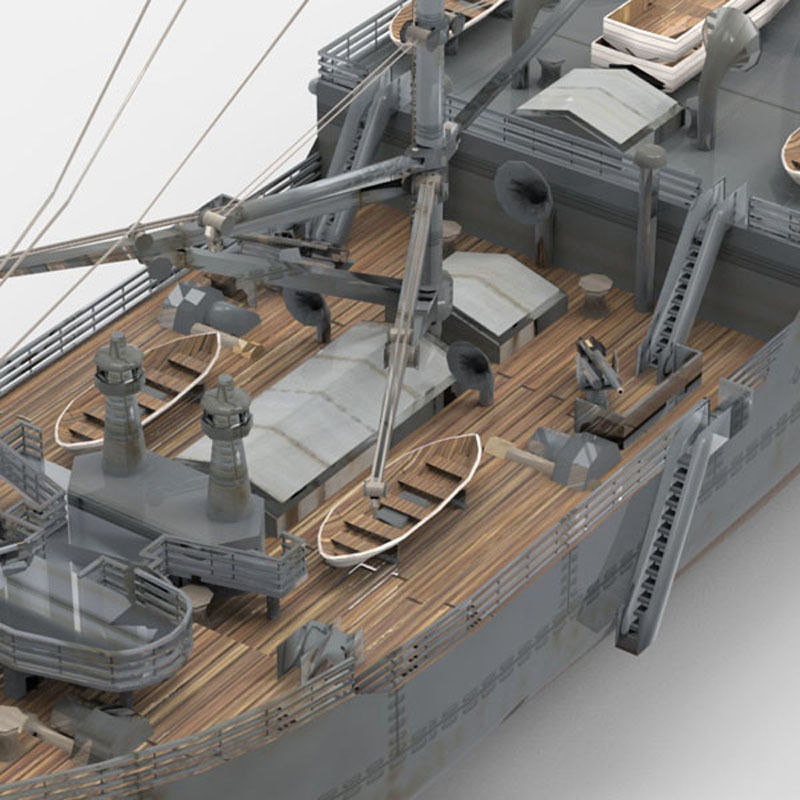 USS Vestal in obj and 3ds formats 3D model_12