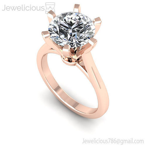 Jewelicious-1811-Ring diamond engagement ring in rose gold