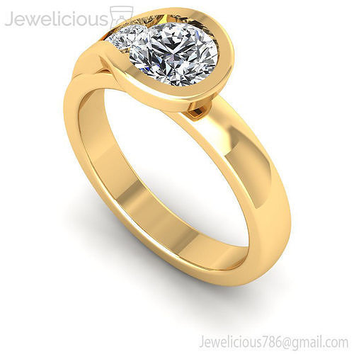 Jewelicious-1805-Ring diamond engagement ring in rose gold
