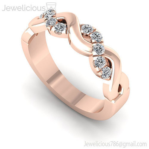 Jewelicious-1780-Ring elegant rose gold diamond ring