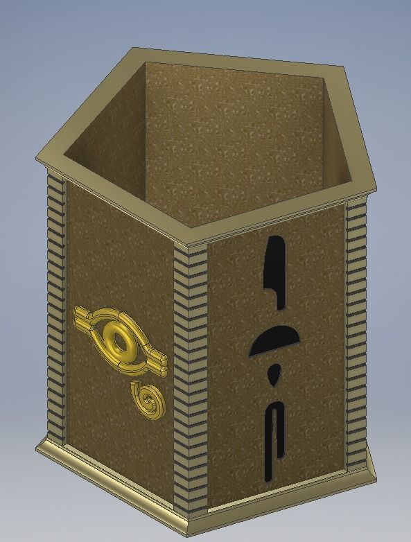 Yu-Gi-Oh Millennium item styled cup  3D print model_1