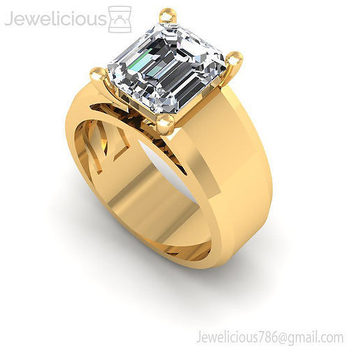 Jewelicious-1642-Ring emerald cut engagement ring in rose gold