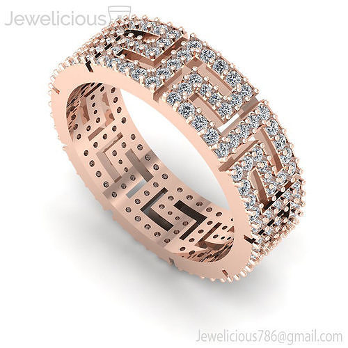 Jewelicious-1611-Ring rose gold wedding band with diamonds