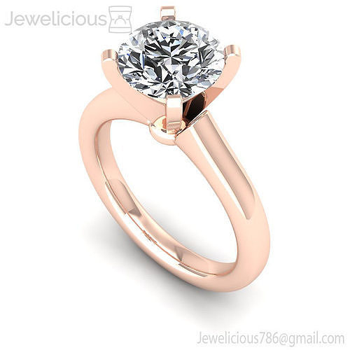 Jewelicious-1608-Ring rose gold solitaire engagement ring