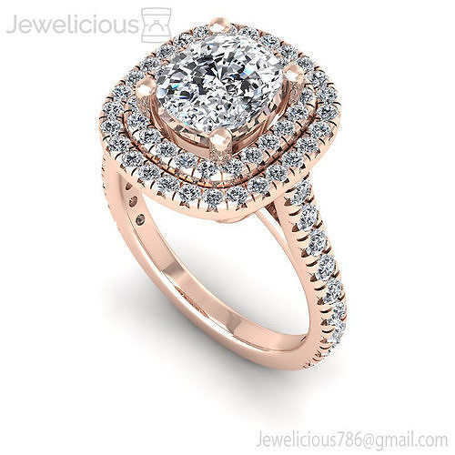 Jewelicious-1603-Ring rose gold diamond halo engagement ring