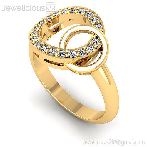 Jewelicious-1573-Ring gold ring with diamonds