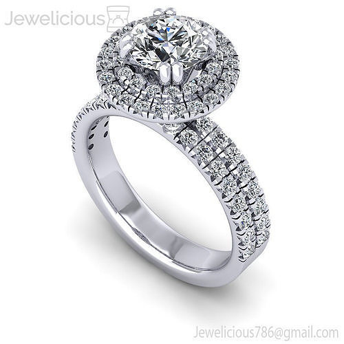 Jewelicious-1557-Ring rose gold diamond halo engagement ring
